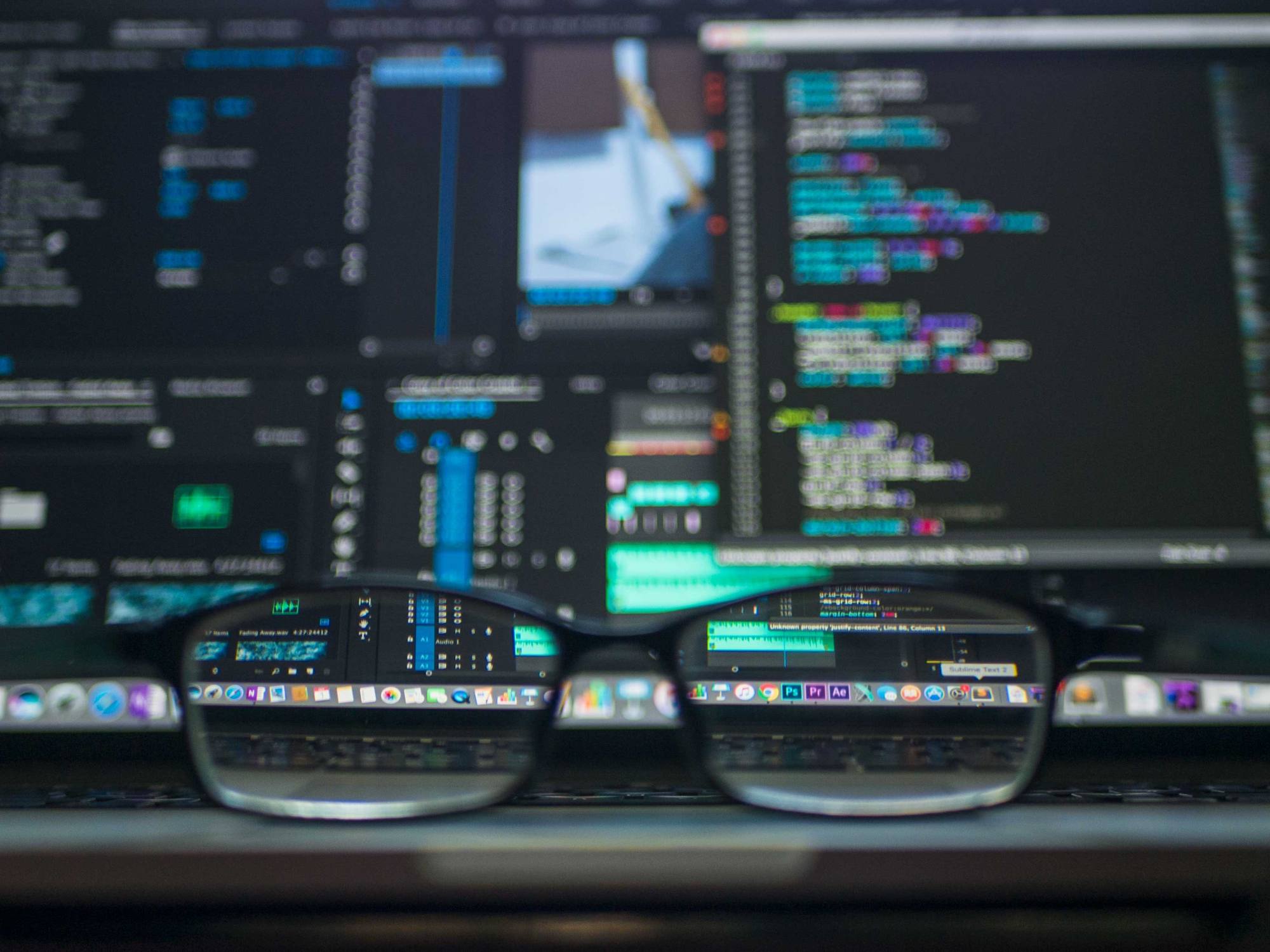 Integration code on a developer's screen